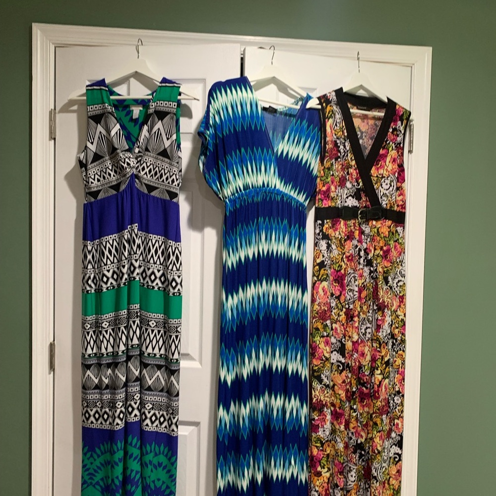 Three sleeveless summer Maxi Dresses XL